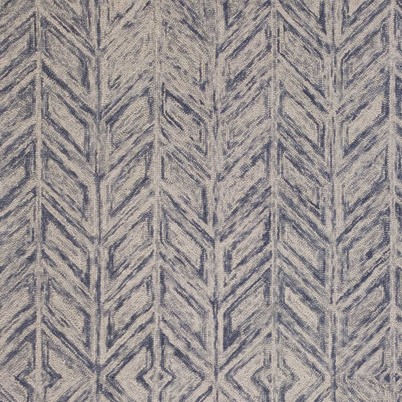 Tapis d'intérieur touffeté à la main à chevrons 3 po x 5 po