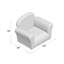 Fauteuil club Weybridge, microsuède rond-1896382008