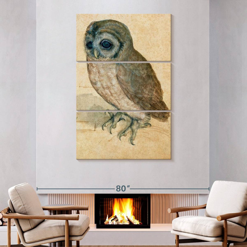 Brampt le petit hibou, H 74 po x l 48 po