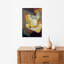 Bouteille et coupe de fruits, estampe d'art mural abstrait contemporain de 1921-1299919428