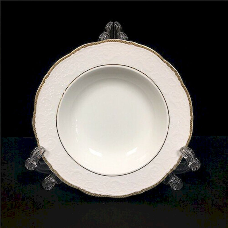 Cercle de gourde en blanc, or