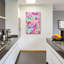  «Chrome Reverie 1» par Melissa Wang, art mural en verre, 24 po x 36 po
