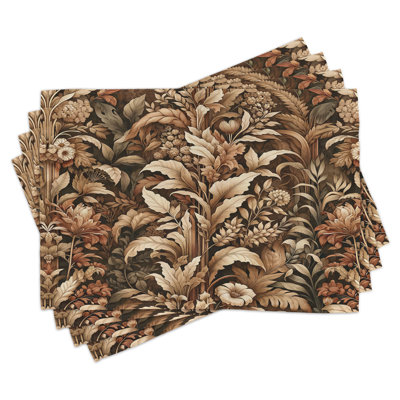Polyester Floral Rectangle Placemat
