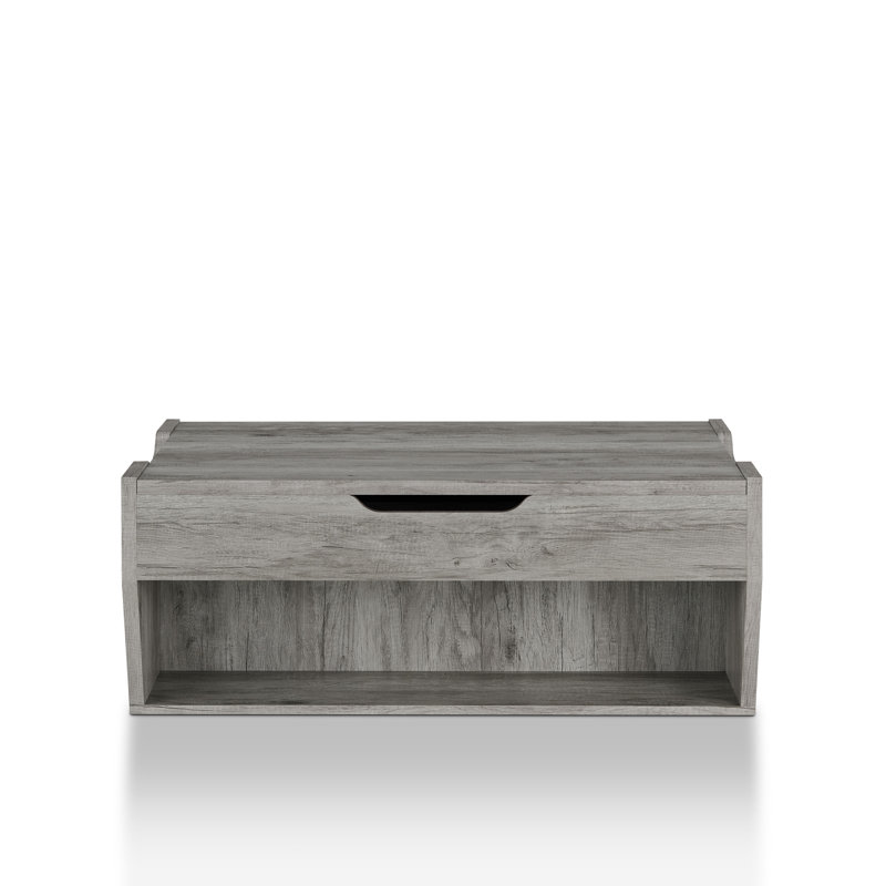 Lateafa Single Coffee Table, Vintage Gray Oak