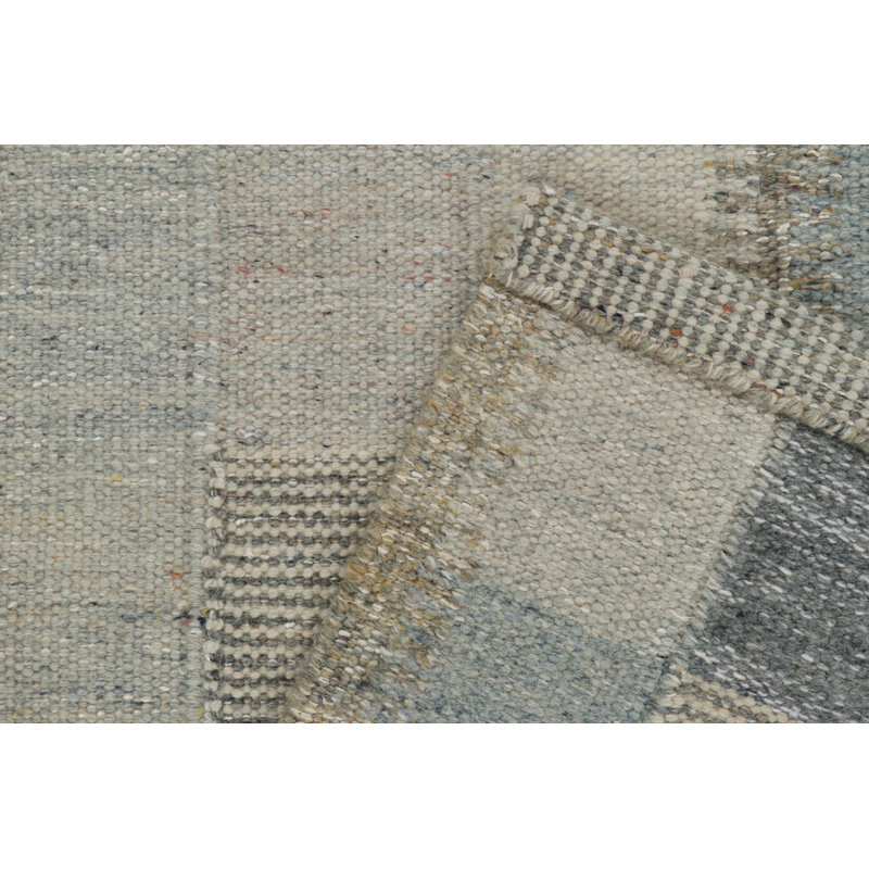 Scandinavian Wool Geometric Area Rug, Rectangle 12' x 16'