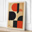 Red Forms Geometric - Wrapped Canvas-131763778-131763781