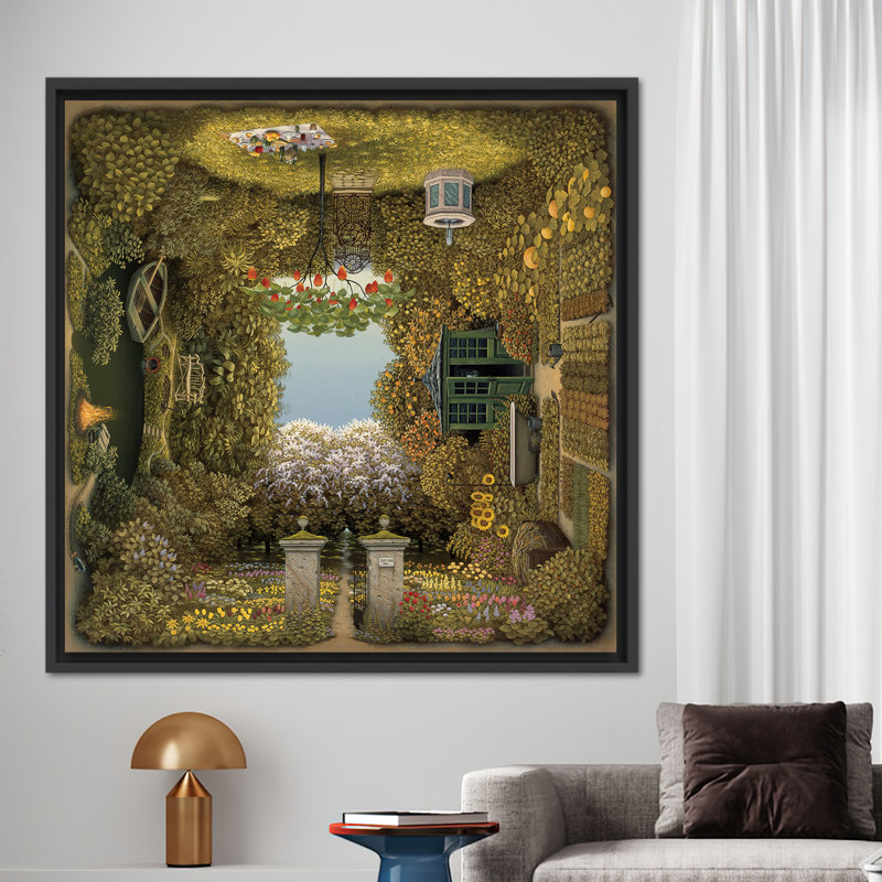 Print on Canvas, Black Floater Framed, 20 cm H x 20 cm W