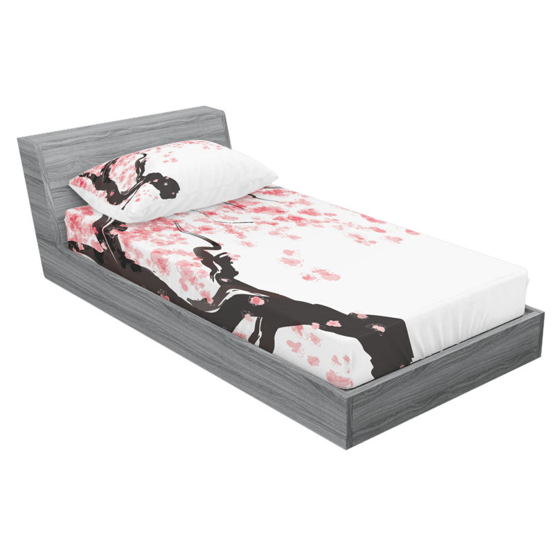 Microfiber Sheet Set, Twin Sheet Set with Fitted Sheet