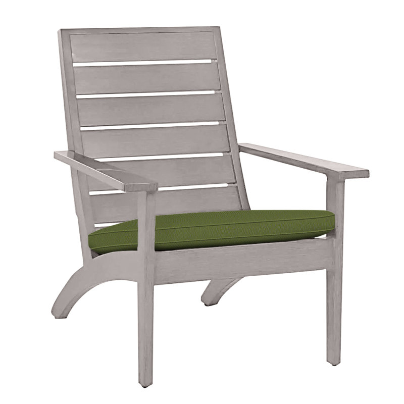 Kennebunkport Aluminum Adirondack Chair - Oyster, Oyster, Welt, Linen Forest
