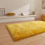 Lux Shaggy area rug Machine Woven Rectangle Yellow-100475279