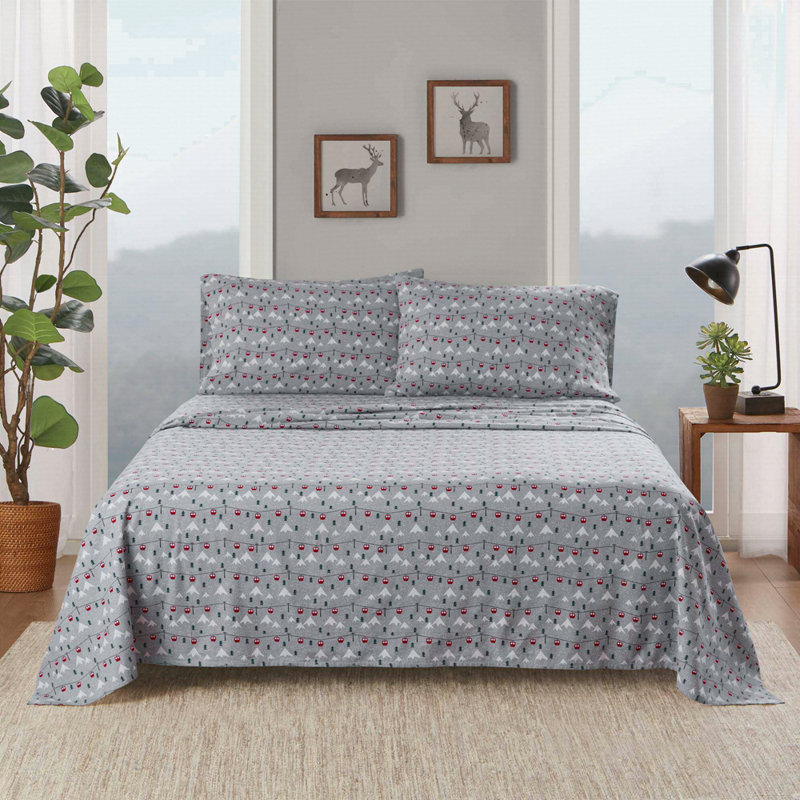 Sheet Set Ski Jump, King Coverlet + 3 Additional Pieces
