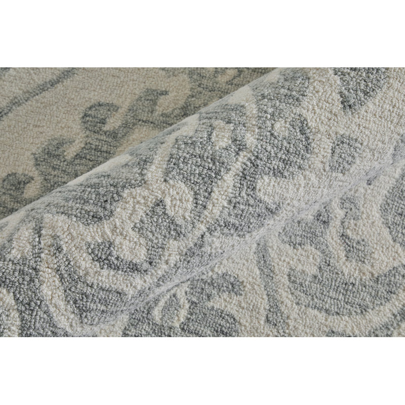 Belfort Traditional Floral & Botanical Ivory Area Rug, Rectangle 10' x 14'
