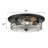 Large Industrial Flush Mount Ceiling Light, Modern Ceiling Light Fixture, Farmhouse Close To Ceiling Lighting For Bedroom, Living Room, Kitchen Island (Black, 16")-287019418-287019397-287019393