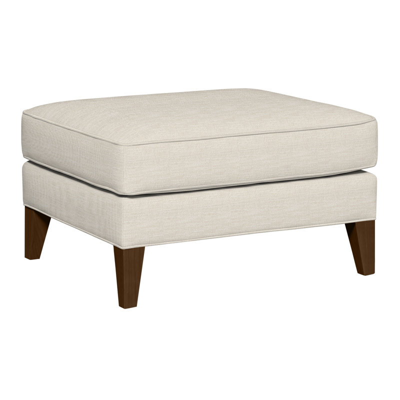 Burlingame Upholstered Ottoman, Tommy Flax, Havana