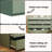 Green Large 6 Drawers Chest Of Drawer Dressers Table-720158768