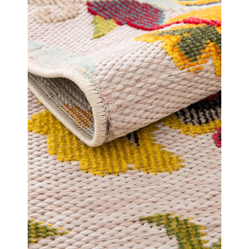 Tapis Bungalow Rose Nahla Caimin, Rectangle 2 pi x 3 pi 1 po