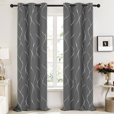 Kellda Thermal Room Darkening Polyester Curtain Panels