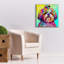 «Rainbow Shih Tzu» par Dean Russo, art mural sur toile-835407222