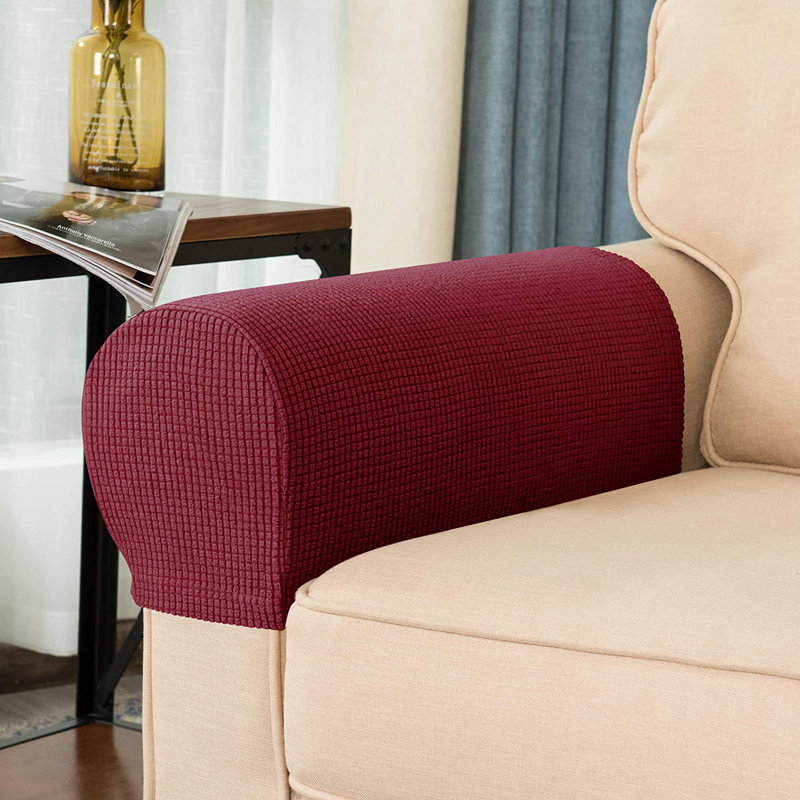 Housse pour fauteuil à coussins carrés Arainy, Vin