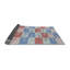 Tapis géométrique rouge / bleu marine-33173667