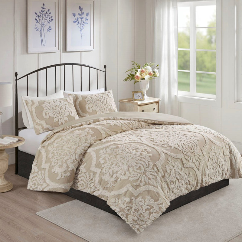 Housse de couette en chenille de coton très grand / très grand avec un style Shabby Chic, Multi-couleur