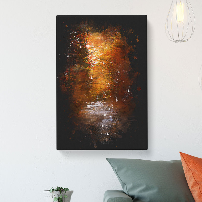 The Woodland Stream - Wrapped Canvas, 50cm H x 35cm W x 3cm D