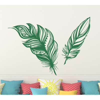 Adhésif décoratif plumes