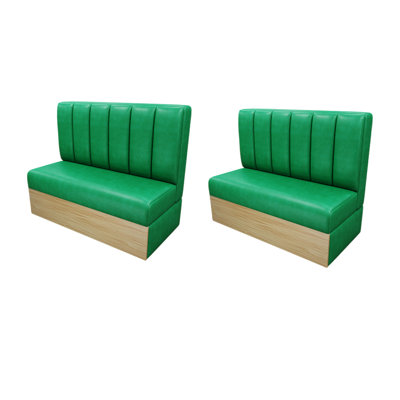 Banc rembourré en similicuir Nordic Modern Cafe