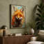 Watercolour Fox Study Boho - Print-136726880-136726875