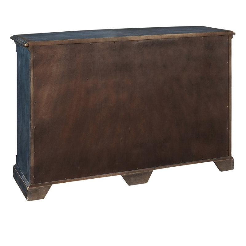 Robin Egg Blue 8-Drawer Traditional Wood Dresser