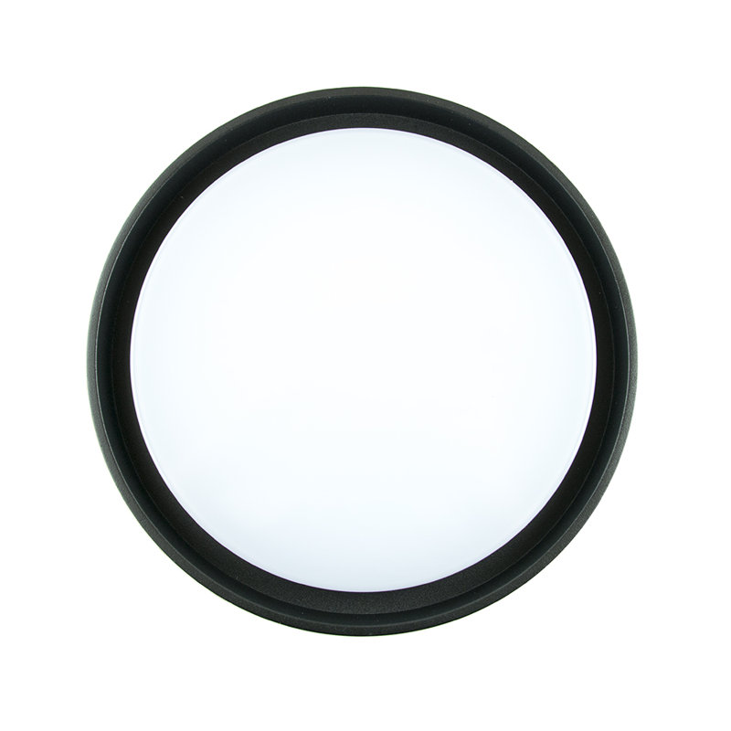 Pillay Black 25cm H Integrated LED Outdoor Bulkhead Light, 3000K