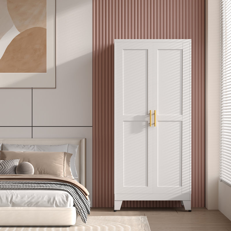 Armoire-penderie Winston Porter, Blanc
