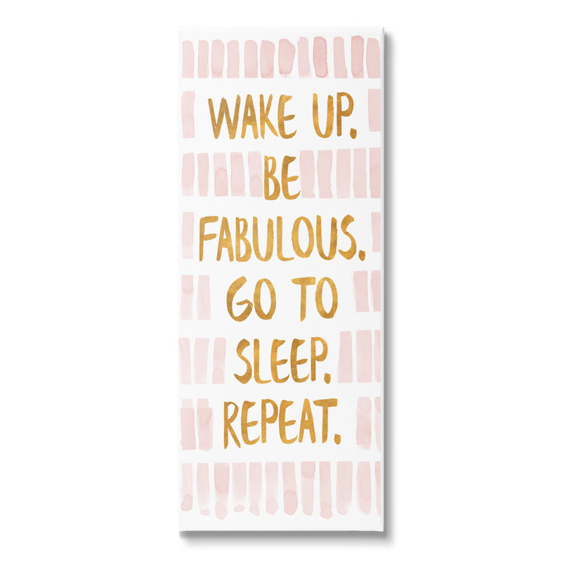 «Be Fabulous Glam», impression sur toile tendue, H 40 po x l 17 po x P 1,5 po