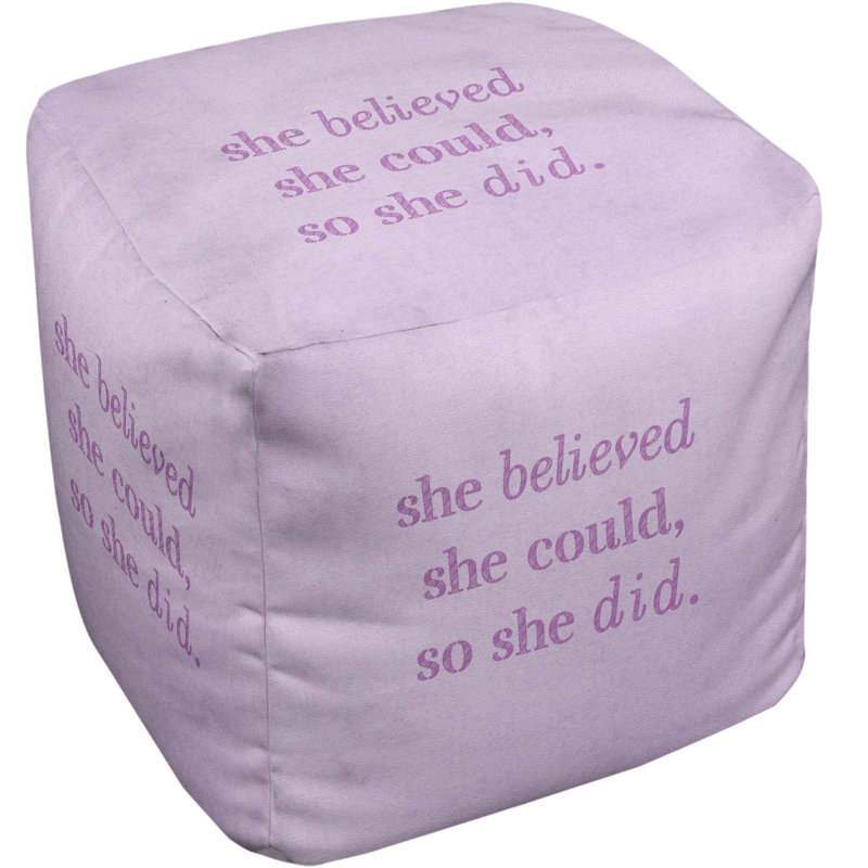 Upholstered Ottoman, Violet