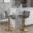 Swivel Upholstered Adjustable Height Counter Stool