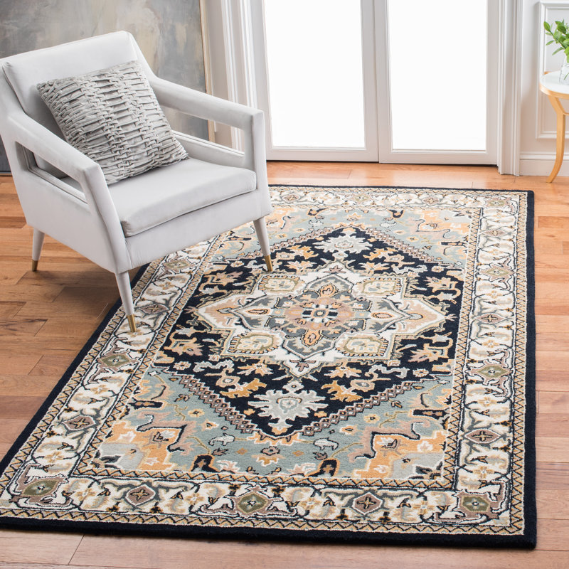 Heritage Hand Tufted Wool Oriental Rug, Rectangle 8' x 10'