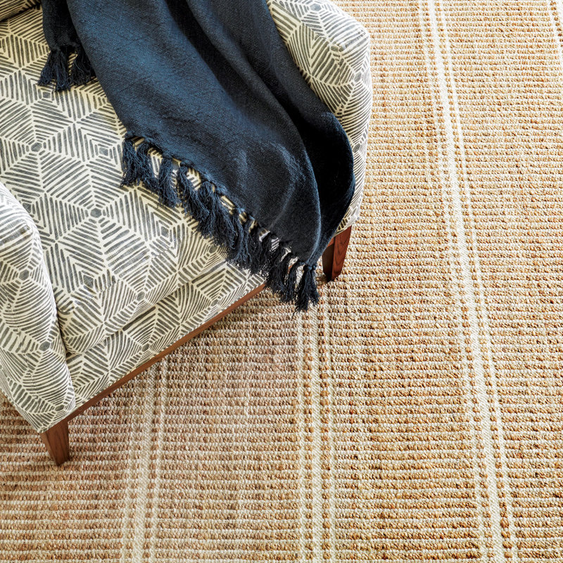 Arbor Ivory Handwoven Jute Rug, Rectangle 8'6" x 11'6", Ivory