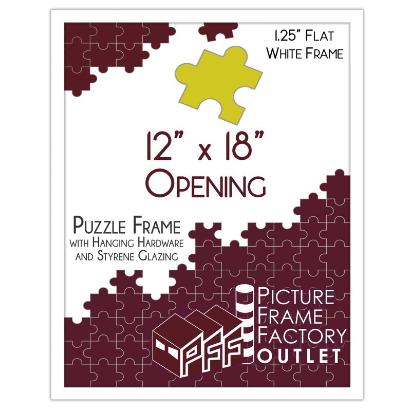 Picture Frame, White, 12" x 18"