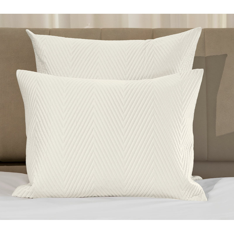 Letizia Sham, Standard Sham, Ivory