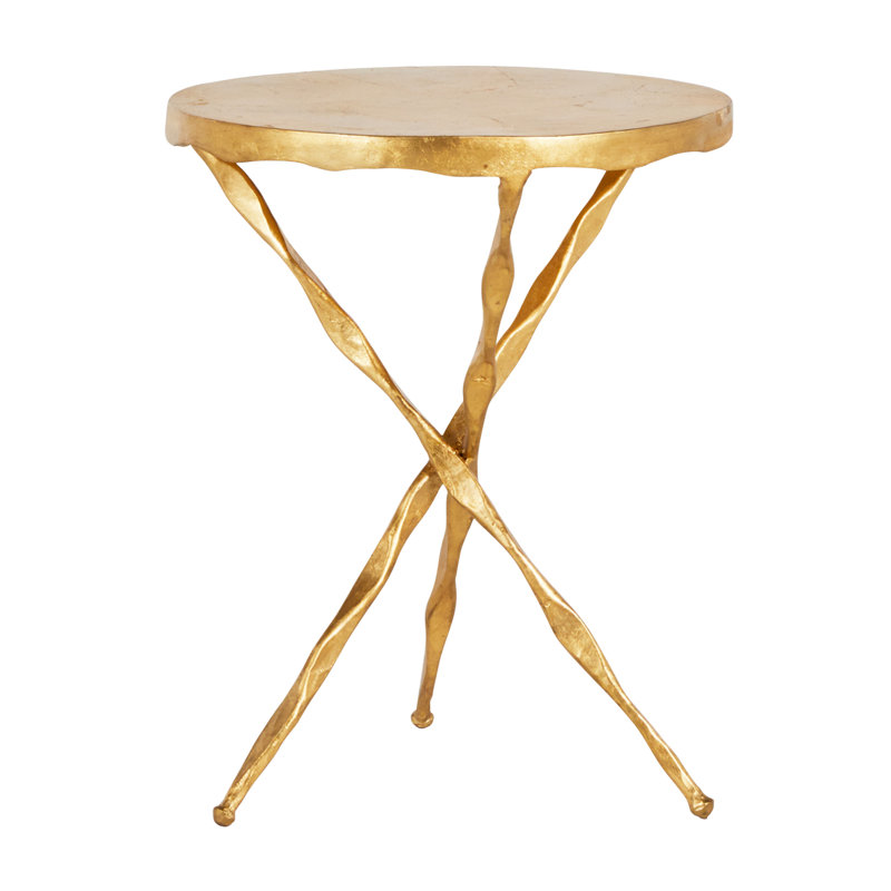 Edgar Cast Iron Pedestal End Table