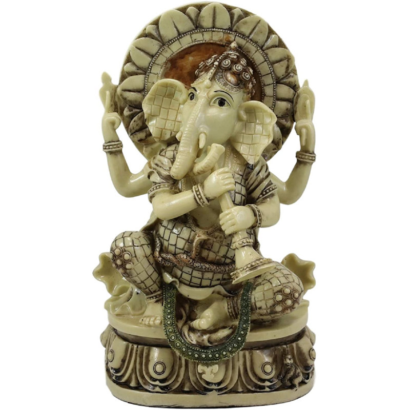 Figurine Nritya Vinayaka Ganesha jouant au Shehnai