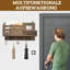 Wood Wall Organizer with Wall Baskets