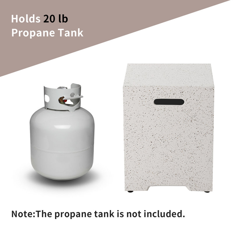 Wade Logan® Calzacorto 16'' x 16'' Rectangle Terrazzo Propane Tank ...