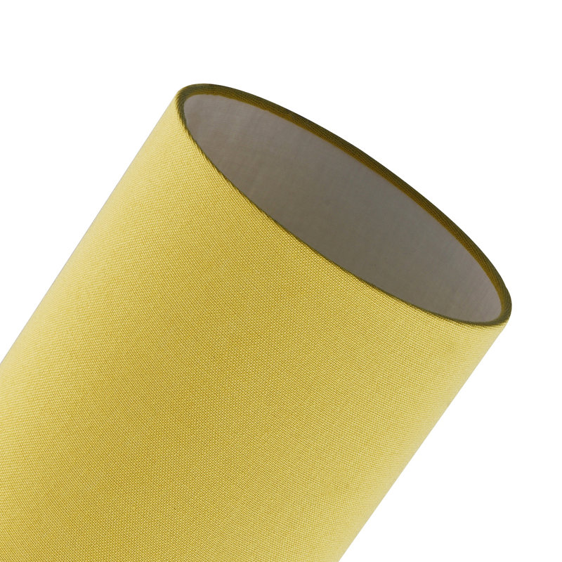 25cm H Linen Rectangle Lamp Shade ( Screw On ), Mustard Ochre
