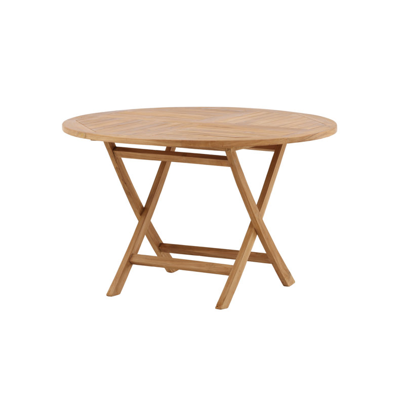 Bernhardine Round Outdoor Dining Table, 75cm H x 120cm L x 120cm D 