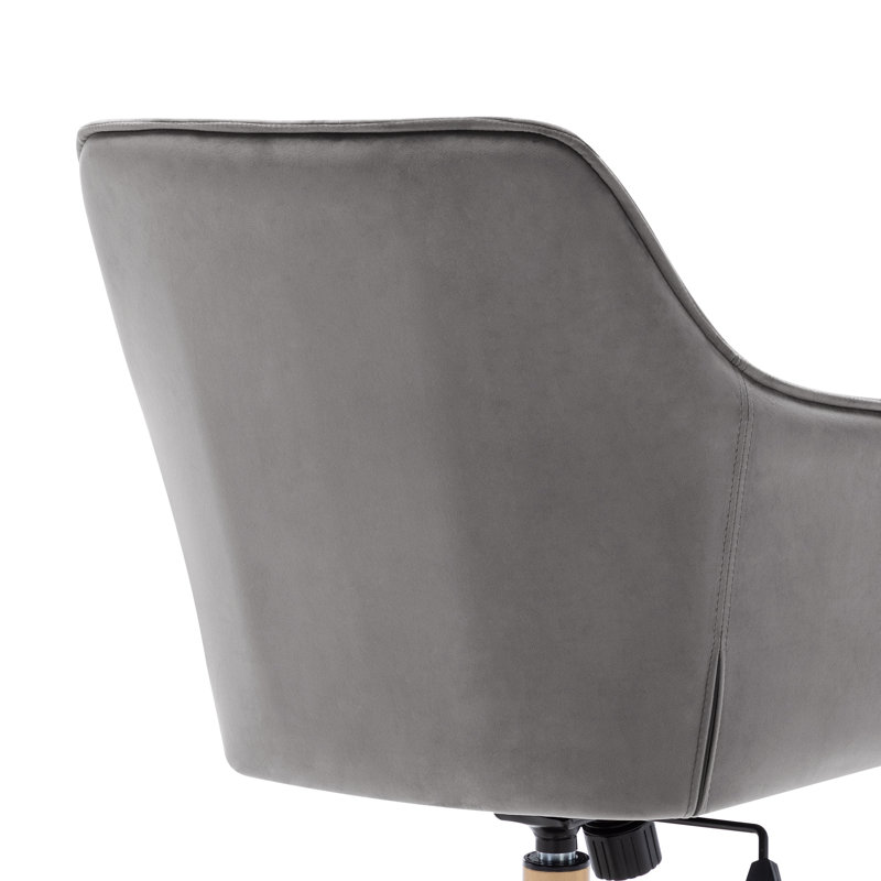 Roxanne Office Chair, Grey, Gold