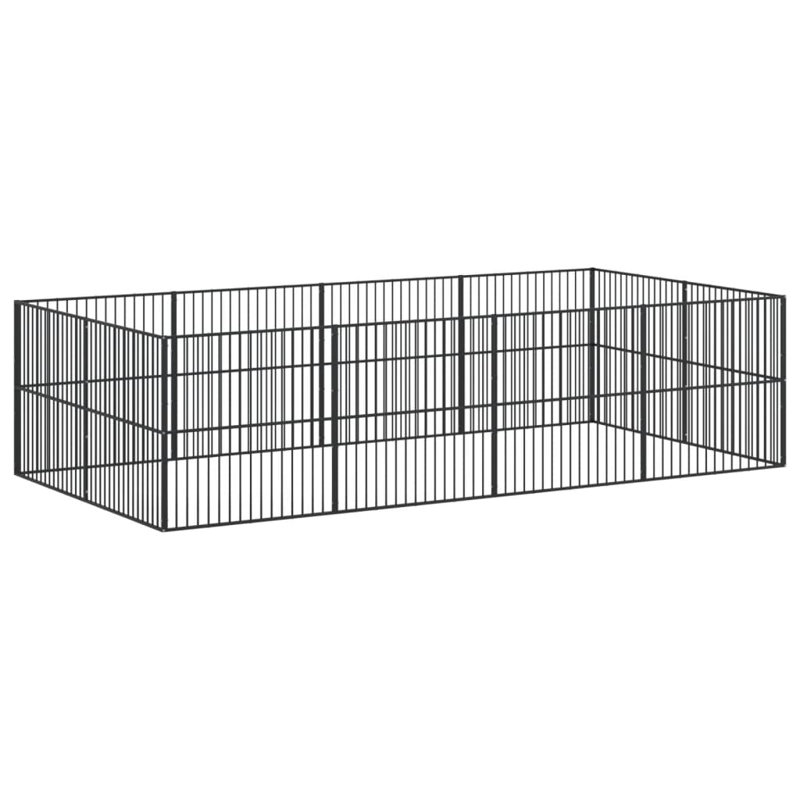 Veasley 100cm H Galvanised Steel Exercise Pen
