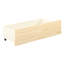 2 pièces sous le lit en pin naturel, conception transitionnelle, roulettes pour améliorer la fonction de la chambre à coucher, finition en pin de rangement de 37,5 po x 17 po 11 po, espace d'organisation,