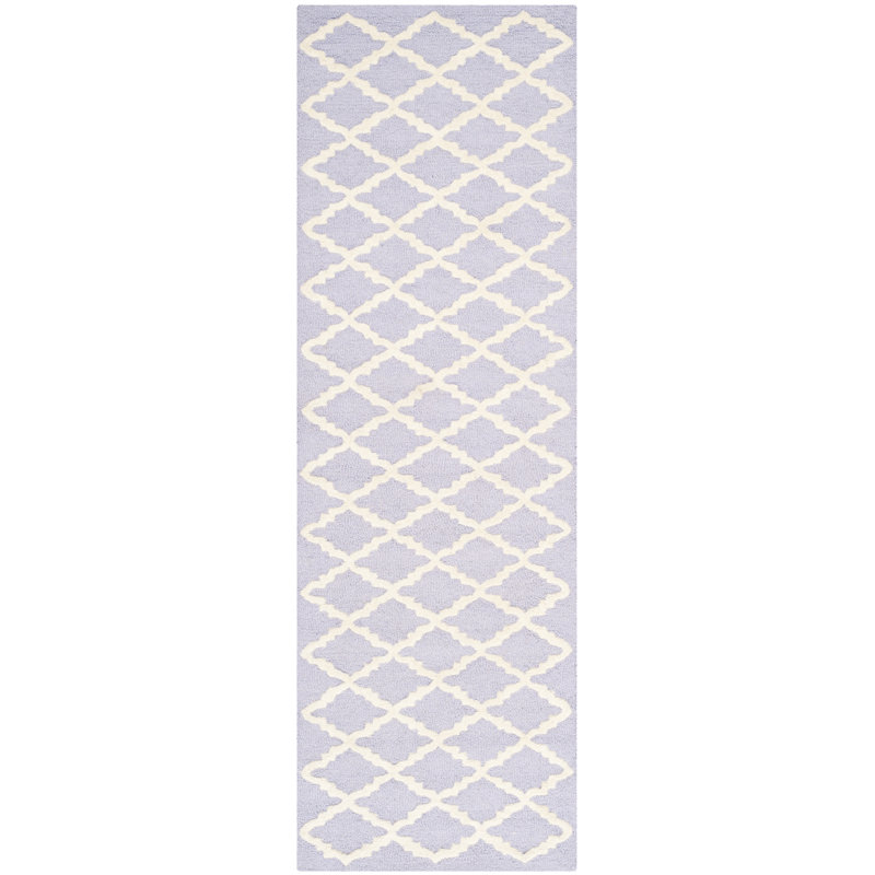 Cannen Hand Tufted Wool Geometric Rug, Runner 2'6" x 8'