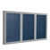 Enclosed Cabinet Vinyl Bulletin Board